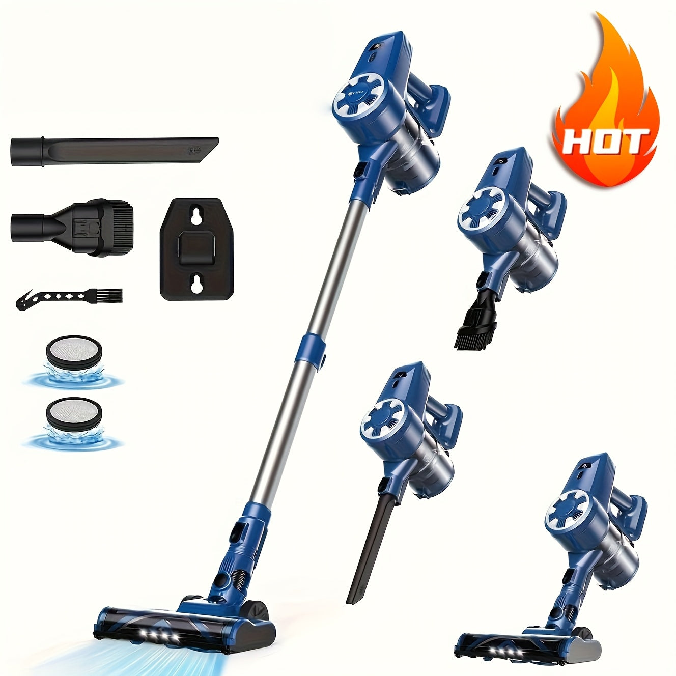 Inse Cordless 6 In 1 Handheld Vacuum Cleaner 45 Min Run